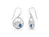 Labradorite & White Topaz Fish Earring LBD-RUE-62.