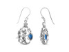 Labradorite & White Topaz Mermaid & Turtle Earring LBD-RUE-67.