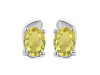 Lemon Quartz Stud Earring LEM-RDE-28.