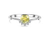 Lemon Quartz & White Topaz Ring LEM-RDR-1942.