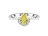 Lemon Quartz & White Topaz Ring LEM-RDR-2192.