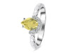Lemon Quartz & White Topaz Ring LEM-RDR-2192.
