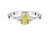Lemon Quartz & White Topaz Ring LEM-RDR-2213.