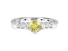 Lemon Quartz & White Topaz Ring LEM-RDR-2259.