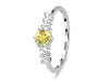 Lemon Quartz & White Topaz Ring LEM-RDR-2259.