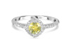 Lemon Quartz & White Topaz Ring LEM-RDR-2260.