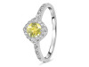 Lemon Quartz & White Topaz Ring LEM-RDR-2260.
