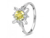 Lemon Quartz & White Topaz Ring LEM-RDR-2264.