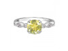 Lemon Quartz & White Topaz Ring LEM-RDR-2269.