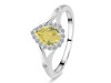 Lemon Quartz & White Topaz Ring LEM-RDR-2271.