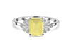 Lemon Quartz & White Topaz Ring LEM-RDR-2272.