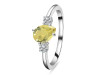 Lemon Quartz & White Topaz Ring LEM-RDR-2285.