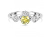 Lemon Quartz & White Topaz Ring LEM-RDR-2296.