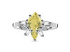 Lemon Quartz & White Topaz Ring LEM-RDR-2521.