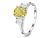 Lemon Quartz & White Topaz Ring LEM-RDR-2861.