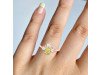 Lemon Quartz & White Topaz Ring LEM-RR-405.
