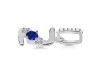 Lapis & White Topaz Alphabet Z Pendant LLP-RDA-104.