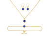 Lapis Jewelry Set LLP-RDB-66-RDN-74-RDE-692.