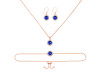 Lapis Jewelry Set LLP-RDB-65-RDN-72-RDE-693.