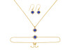 Lapis Jewelry Set LLP-RDB-67-RDN-77-RDE-695.