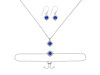 Lapis Jewelry Set LLP-RDB-67-RDN-77-RDE-695.