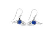 Lapis & White Topaz Shark Earring LLP-RUE-13.