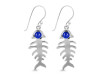 Lapis Fish Bone Earring LLP-RUE-17.