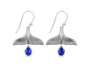 Lapis Whale Tail Earring LLP-RUE-22.