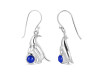 Lapis & White Topaz Penguin Earring LLP-RUE-44.