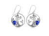 Lapis & White Topaz Mermaid Earring LLP-RUE-57.