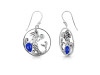 Lapis & White Topaz Mermaid Earring LLP-RUE-57.