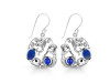 Lapis Mermaid & Sea Horse & Star Fish & Shell Earring LLP-RUE-66.
