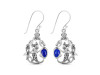 Lapis & White Topaz Mermaid & Turtle Earring LLP-RUE-67.