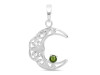 Moldavite Crescent Moon Pendant MLD-RDN-150-A.