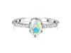 Opal & White Topaz Ring OPL-RR-35.