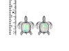 Opal Turtle Stud Earring OPL-RUE-4.