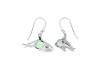 Opal & White Topaz Shark Earring OPL-RUE-13.