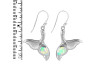 Opal & White Topaz Whale Tail Earring OPL-RUE-30.