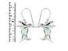 Opal & White Topaz Penguin Earring OPL-RUE-40.