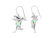Opal & White Topaz Penguin Earring OPL-RUE-40.