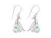 Opal & White Topaz Penguin Earring OPL-RUE-44.