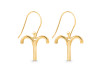 Aries Zodiac Plain Silver Jewelry Set PS-RDR-3098/RDE-1497/RDB-182/RDC-20.