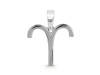 Aries Zodiac Plain Silver Jewelry Set PS-RDR-3098/RDE-1497/RDB-182/RDC-20.