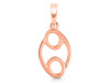 Cancer Zodiac Plain Silver Jewelry Set PS-RDR-3092/RDE-1500/RDB-185/RDC-23.
