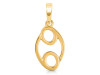 Cancer Zodiac Plain Silver Jewelry Set PS-RDR-3092/RDE-1500/RDB-185/RDC-23.