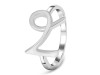 Capricorn Zodiac Plain Silver Jewelry Set PS-RDR-3087/RDE-1494/RDB-179/RDC-17.