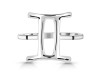 Gemini Zodiac Plain Silver Jewelry Set PS-RDR-3091/RDE-1499/RDB-184/RDC-22.