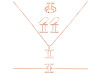 Gemini Zodiac Plain Silver Jewelry Set PS-RDR-3091/RDE-1499/RDB-184/RDC-22.