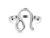 Leo Zodiac Plain Silver Jewelry Set PS-RDR-3093/RDE-1501/RDB-186/RDC-24.