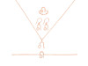 Leo Zodiac Plain Silver Jewelry Set PS-RDR-3093/RDE-1501/RDB-186/RDC-24.
